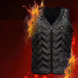 Heating vest wholesale customized winter warm outdoor thermal waistcoat heat jacket for women electric heating puffer vest