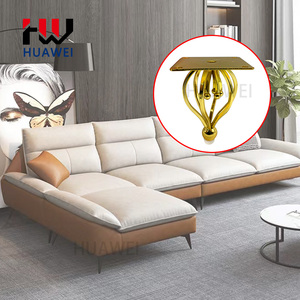 Meubles ronds en forme de cône pieds de canapé Table basse <span class=keywords><strong>pied</strong></span> de canapé en métal <span class=keywords><strong>fer</strong></span> or motif de fleur en spirale pieds de lit <span class=keywords><strong>chaise</strong></span> pieds - Product Image 6