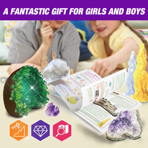 Kit de Ciencia Geológica de Lujo: Cristales Sorpresa para Abrir, Rompe tus Propias Geodas, Regalo Certificado <span class=keywords><strong>ASTEM</strong></span> - Product Image 5