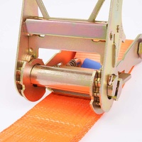 Sangle d'arrimage à cliquet en acier inoxydable avec double crochet en J de 4 pouces, personnalisable, pour stabilisation de cargaison en polyester, idéale pour bateaux et transport tout-terrain