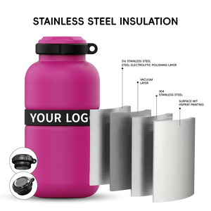 Bouteille isotherme en acier inoxydable pour l'alpinisme, les sports de plein air et le cyclisme – Design classique, cadeau d'affaires, bouteille sous vide portable - Product Image 3