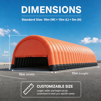 Tente de garage gonflable commerciale pour le stockage et le stationnement des voitures
