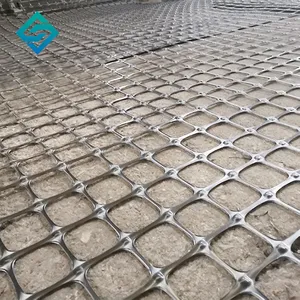 China High Tensile Strength PP Uniaxial Biaxial Triaxial Geogrid 20kn 30kn 40kn For Road Construction And Other Project