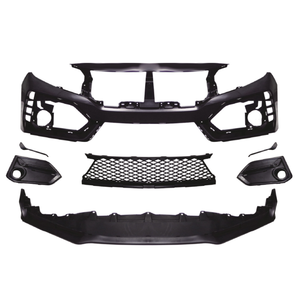 ชุดแต่งกันชนรถยนต์สไตล์ New Typer ปี 2025 เหมาะสำหรับ Honda <span class=keywords><strong>Civic</strong></span> Hatchback ปี 2016-2021 และอัพเกรดรถซีดาน - Product Image 4