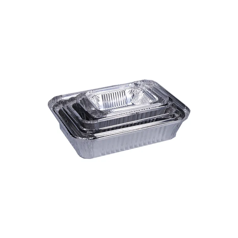 Usa e getta speciale vassoio di latta ciotola di Carta Stagnola da asporto confezionato foglio di alluminio scatola di pranzo Quadrato barbecue box