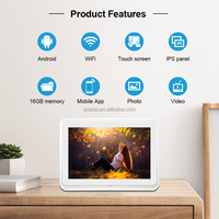 Ucuz masa Android Tablet 10 inç WiFi akıllı fotoğraf çerçevesi WiFi CMS yazılımı ile dijital tabela ekran