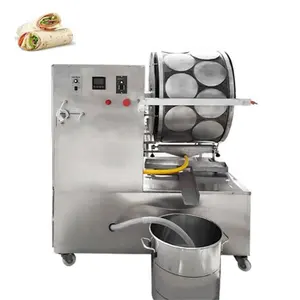 Spring Roll Machine Production Line Automatic Gas Heating Type Dumpling Skin Roti Maker Wrapper Machine