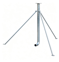 Irigasi Pertanian Murah, Penyangga Tripod Baja Anti Karat 2" Sambungan Flens Tinggi 1.1m untuk Sprinkler Rain Gun