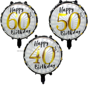 Palloncini per <span class=keywords><strong>Compleanno</strong></span> 18, 21, 30, 40, 50, <span class=keywords><strong>60</strong></span> Anni, Decorazioni per Feste di <span class=keywords><strong>Compleanno</strong></span> per Ragazzi e Ragazze - Product Image 2
