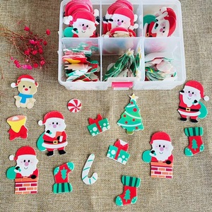 300 pièces de décorations comestibles en papier gaufré pour gâteaux de Noël, décorations de Père Noël, fournitures pour gâteaux, outils de décoration - Product Image 2