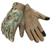 Gants tactiques de haute qualité Microfibre Camouflage Sports de plein air Cyclisme Pêche Auto-chauffant Antidérapant Doigt complet Coupe-vent