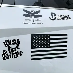 Waterproof UV Resist Business Logo Transfer Sticker Custom Print Vehicle Car Rear Windshield Stickers Big Size Banner Decals