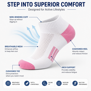 High Quality Athletic Hiking <b>Socks</b> Compression Cushioned Crew <b>Running</b> <b>Socks</b> for Men Women Outdoor Sports - Product Image 2