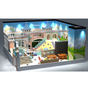 TONGYAO Parco Giochi Interattivo Morbido per Interni/Esterni con Piscina di Palline, Zip Line, Parete Sensoriale, Telaio in Acciaio Zincato, Capacità 500kg - Product Image 3