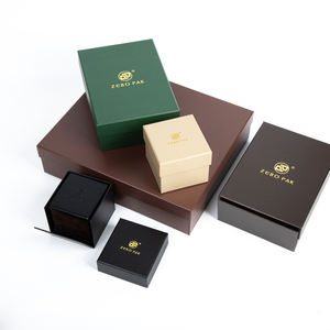 Boîte à bijoux haut de gamme Zebo, boîte à bagues sur mesure, boîte à bracelets en cuir PU avec logo et emballage - Product Image 2