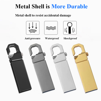 Memoria USB 3.0 de Metal Retráctil de 32 GB y 64 GB con Logotipo Personalizado Grabado con Láser al por Mayor para Regalos Corporativos