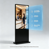 Vertikales LCD IPS-Panel Digital Signage Display Bodenständer CMS Cloud-basiertes Content Management für Innenbereiche Einkaufszentren Einzelhandelsgeschäfte
