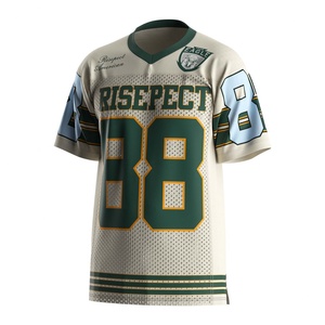 เสื้อเจอร์ซีย์กีฬาแข่งขัน โพลีเอสเตอร์ แห้งเร็ว สำหรับฝึกซ้อม แบบตาข่าย สั่งทำได้ เสื้ออเมริกันฟุตบอล - Product Image 1
