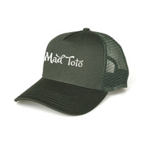 Gorra de conductor de camión clásica de primera calidad con ala curva al por mayor, gorra de camionero deportiva de malla con marco personalizado de algodón bordado de 5 paneles, gorra de camionero
