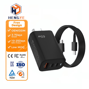 QC3.0 PD ชาร์จโทรศัพท์ซุปเปอร์ชาร์จ USB ชนิด <span class=keywords><strong>C</strong></span> 3พอร์ต65W - Product Image 1