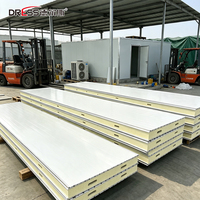 Panneau sandwich métallique isolé avec âme en mousse de polyuréthane pour chambre froide et congélateur, idéal pour le stockage de glace