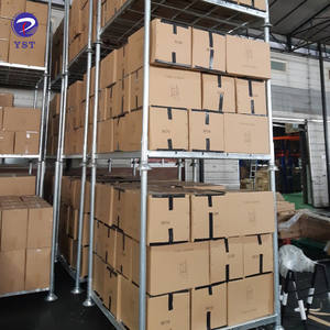 Palé tubular industrial galvanizado por inmersión en caliente desmontable apilable de almacén - Product Image 6