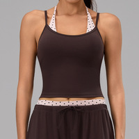 Soutien-gorge de sport long à col en U pour femme, haut de sport athlétique, débardeur de sport