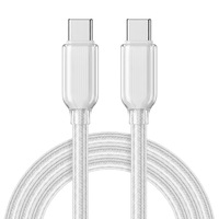 Câble USB C vers C de haute qualité 1m 2m 65w 3A à charge rapide avec conducteur en cuivre pur tressé en PVC pour iPhones 18
