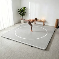 Tapis de grappling MMA imperméable personnalisé - Tapis de lutte carré avec cercle cible en PVC, portable, pour usage en salle de sport, robuste, qualité industrielle
