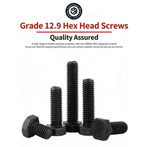Bulloni a Testa Esagonale DIN 933 Grado 10.9 Zincati in Acciaio al Carbonio per Applicazioni Edili Misure M10 <span class=keywords><strong>M12</strong></span> M14 M16 M18 M20 M22 - Product Image 3