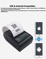 Imprimante thermique de reçus portable Bluetooth 58 mm 58HB6