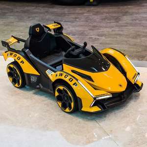 Power Ride Lanbo 电动汽车儿童车双电机 12V 驱动 LED 电动玩具儿童骑乘车防撞杆幼儿车 - Product Image 2