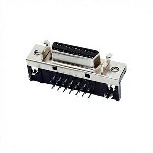 ขั้วต่อ SCSI MDR HPDB แบบ 26 พิน ตัวเมีย แบบมุมฉาก ชนิด DIP สำหรับติดตั้งบนแผงวงจรพิมพ์สำหรับเซอร์โวมอเตอร์ ได้รับการรับรองมาตรฐาน CE และ RoHS - Product Image 1