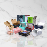 Boîtes d'expédition rigides personnalisées en carton recyclé avec logo sur mesure, colorées, type avion, pour bougies