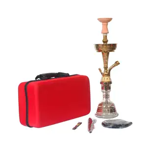 2023 Personalizado Eco-Friendly Material Grade Alemão Hookah Shisha Alumínio Liga Vidro Cerâmica Shisha Hookah