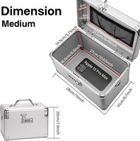 Boîte de rangement sécurisée pour médicaments, coffre-fort de premiers secours avec serrure, boîtes à code pour médicaments et objets personnels