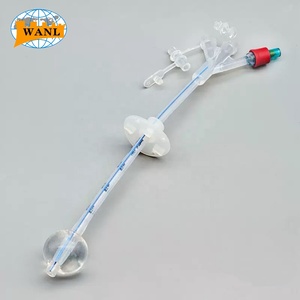 Catéter de Gastrostomía de Silicona Fr12-24, Tamaños 5ml/20ml, con Balón, Certificado CE - Product Image 1