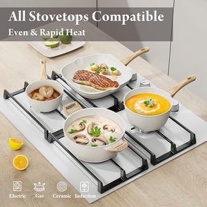 Juego de Ollas y <span class=keywords><strong>Sartenes</strong></span> de Cocina Color Crema, Marca Geling, Fabricante Chino, Juego de Utensilios de Cocina de Cerámica Antiadherentes y <span class=keywords><strong>Saludables</strong></span> - Product Image 6
