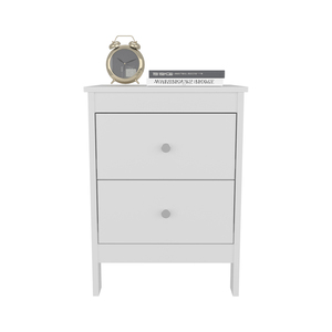 Comodino Schaefferstown bianco con cassetto portaoggetti per camera da letto - Product Image 6