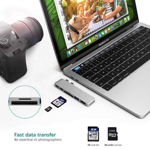 Doonjiey tipo C <span class=keywords><strong>Hub</strong></span> USB 3,0 Thunderbolt 3 PD 100W Dock <span class=keywords><strong>para</strong></span> <span class=keywords><strong>macbook</strong></span> <span class=keywords><strong>pro</strong></span> 2018 2017 muelle USB-C 3,1 - Product Image 3