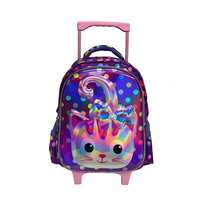 Sac à roulettes scolaire BESTWILL Fashion, durable, imperméable, en EVA 3D, avec roulettes pour enfants, grande capacité et design respirant