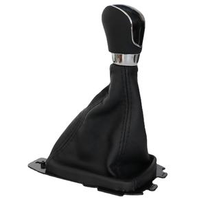 Pomo de Palanca de Cambios de 5 Velocidades para <span class=keywords><strong>Ford</strong></span> Fiesta <span class=keywords><strong>Ecosport</strong></span> 2013-2018 con Funda de Cuero y Cubierta Antipolvo, Compatible con Modelos 2016 2017 - Product Image 3