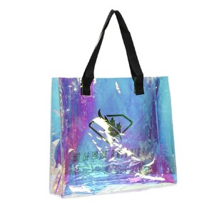 Sac cadeau transparent en PVC irisé Bao Xin, sac d'emballage personnalisé avec logo pour cadeau - Product Image 2