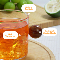 Taza de Vidrio Transparente Resistente al Calor de 200 ml, Mini Taza de Borosilicato, Personalizable, Apta para Lavavajillas y Microondas, Hecha a Mano