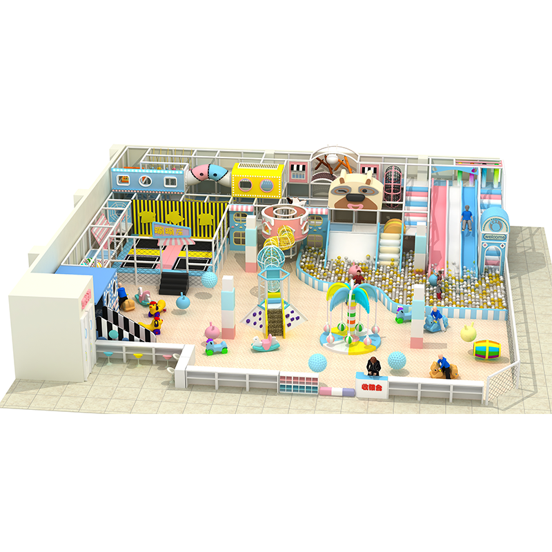 Huanan Amusement Specializes in the Production of pink Fun Indoor Equipment for Indoor Children's Play Areas