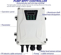Kit de pompe solaire submersible 48V 500W 0.5HP en acier inoxydable 304 pour puits profond avec contrôleur MPPT pour l'irrigation hors réseau des fermes