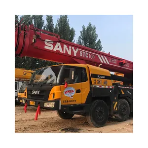 China original 90 tons STC900 truck mounted crane , used SANY 100ton mobile crane for sale