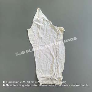 Trapos de Tela de Algodón Reciclado Blancos, Trapos de Limpieza Industrial, Trapos de Felpa, Trapos para Limpiar, para Mecánicos - Product Image 3