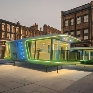 منزل متنقل فاخر من Luban بمساحة 8.5 متر مربع، كبسولة فضائية صغيرة بمساحة 28 مترًا مربعًا، كابينة متنقلة من الصلب بطول 40 قدمًا للفنادق والفلل - Product Image 3