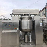 Machine d'émulsification sous vide automatique en acier inoxydable, d'occasion, fournie directement par l'usine, avec capacité de revêtement, pour usine cosmétique